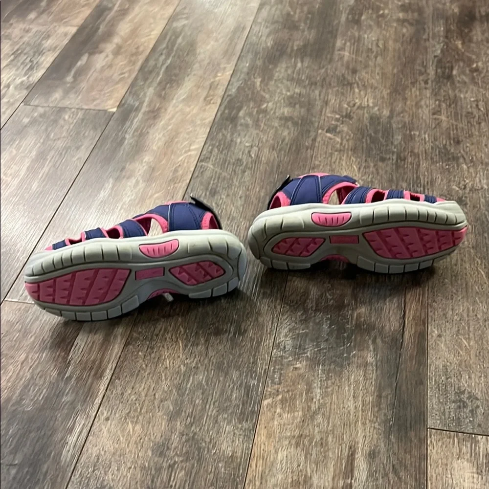 Khombu Pink and Blue Water Shoes with Closed-Toe Design